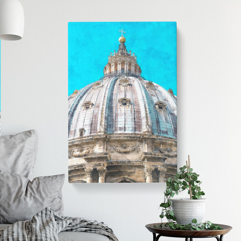 St. Peters Basilica In The Vatican City - Wrapped Canvas Print, 50cm H x 35cm W x 3cm D