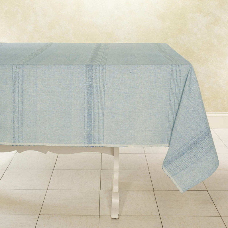 Glenaire Handwoven Cotton Tablecloth, Andalucia, 108" W x 70" L