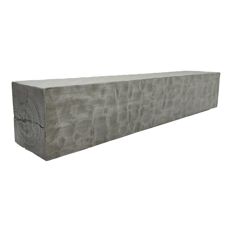 Thermastone Concrete Fireplace Mantel Shelf | Chiseled Style, 72"