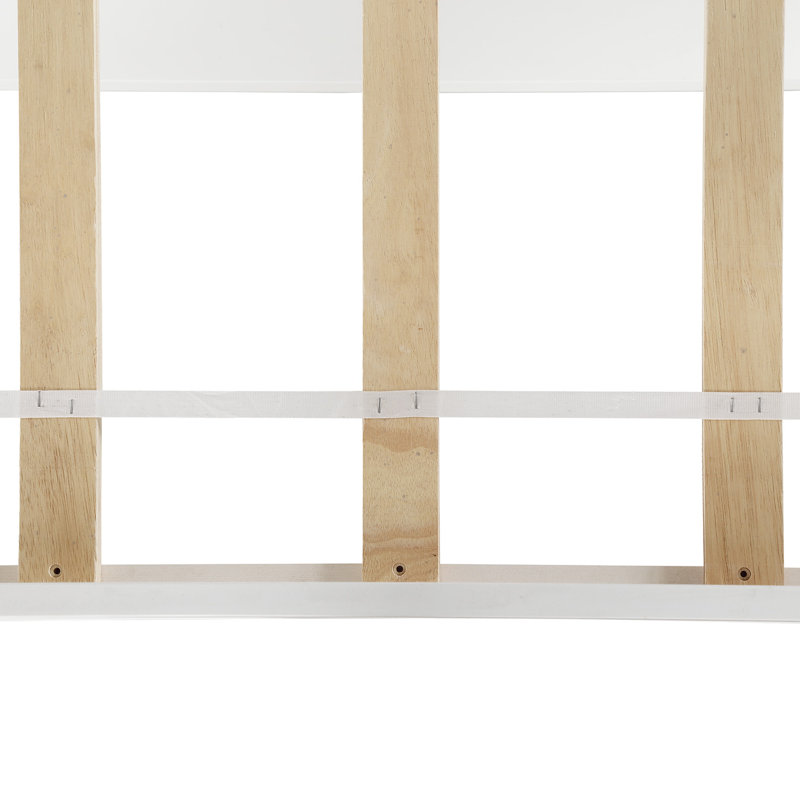 Lit mezzanine simple avec bureau Rossini, Blanc