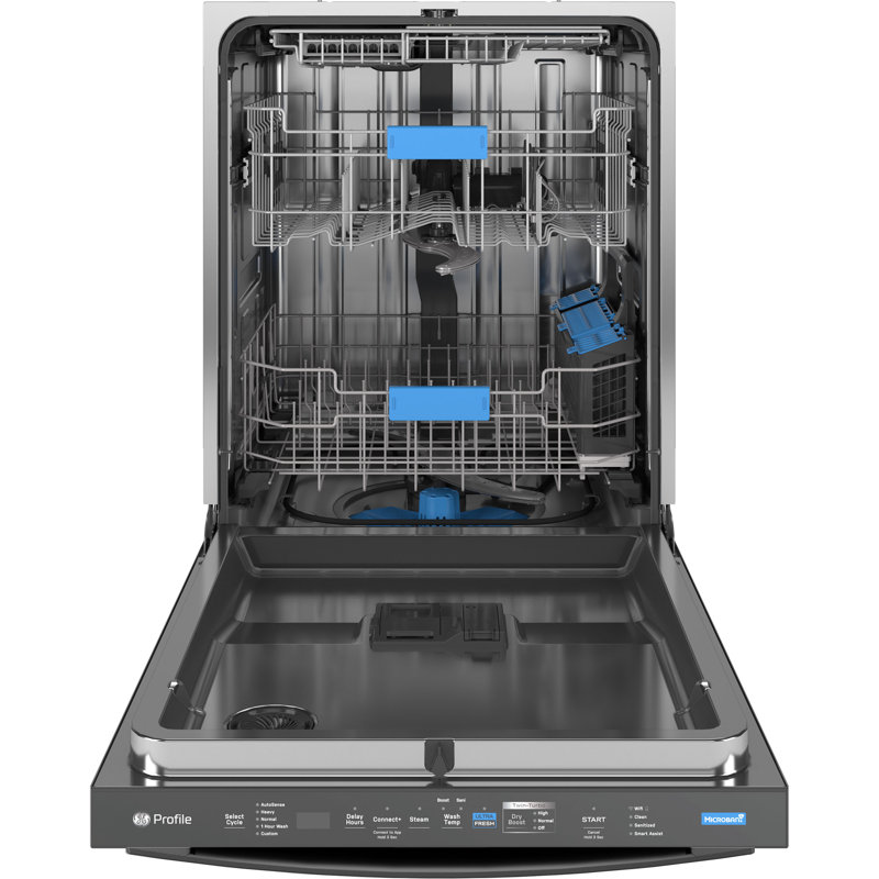 GE Profile™ Energy Star Smart Ultrafresh System 39 dBA Dishwasher, Black Stainless