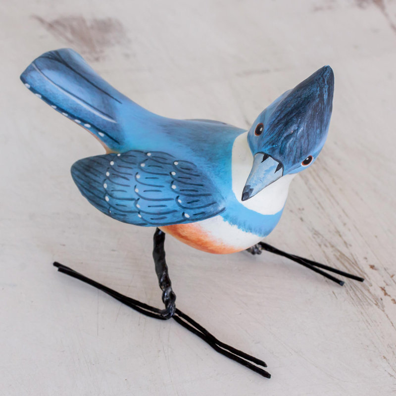 Figurine en céramique Kingfisher