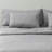 King Sheet Set, 100% Combed Cotton, Extra Soft, Breathable King Size Bed Sheets with 15" Deep Pocket, Easy Fit, 4 Pcs Hotel Luxury Bed Sheets (Grey)-87805300-87805298