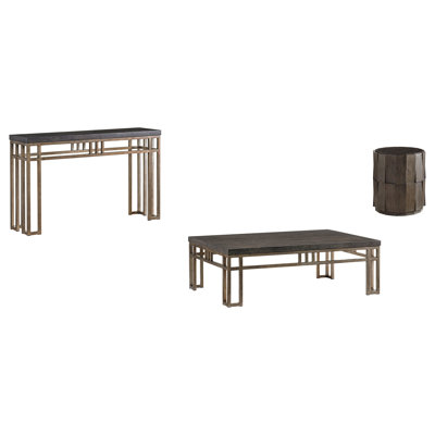 Cypress Point 3 - Piece Stone Coffee Table Set