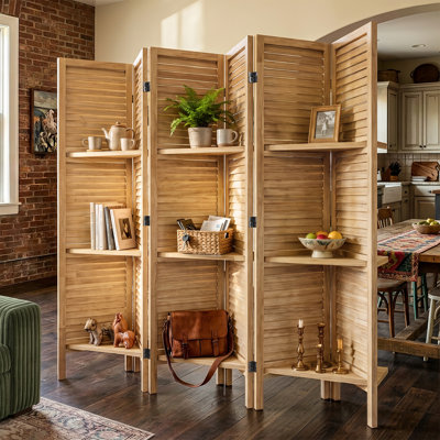 Cloison pliante en bois massif Keitez H 67 po