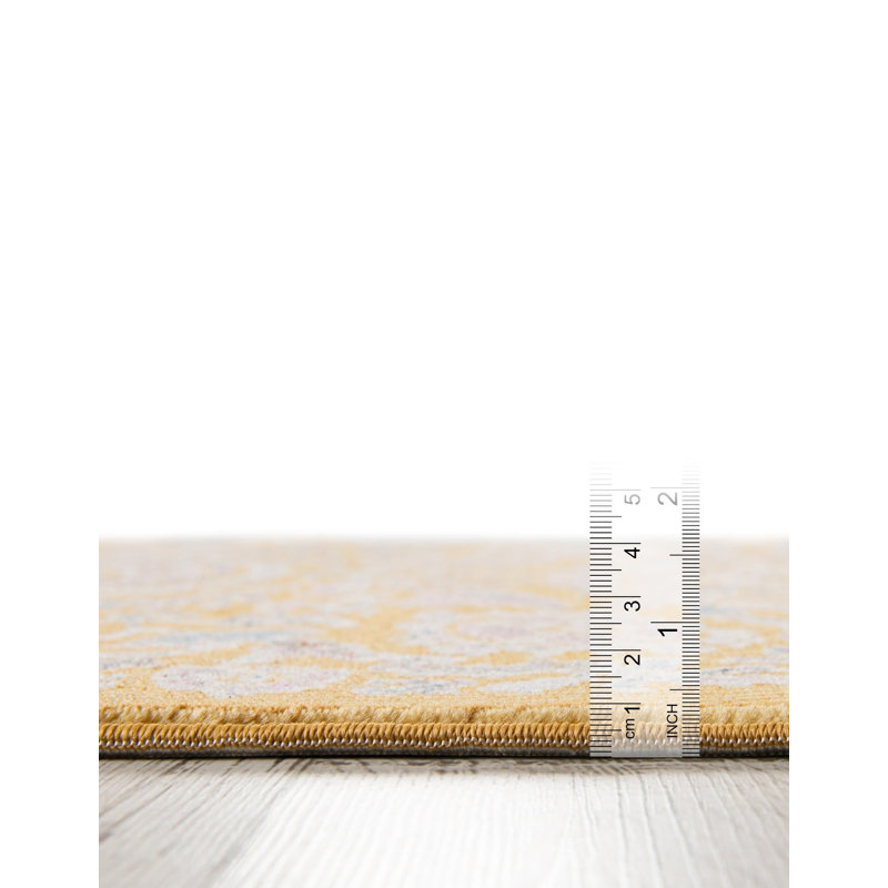  Blossom Rug, Rectangle 3'3" x 5'3", Yellow