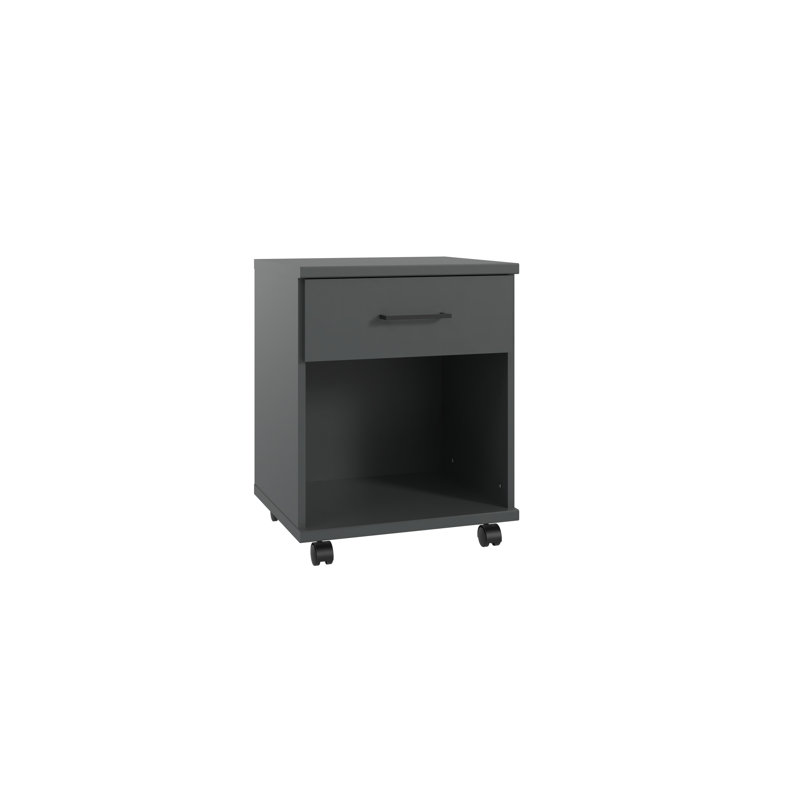 Naod 1 -Drawer Storage Cabinet, Black