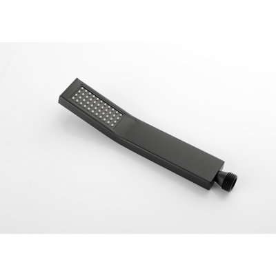 Douche à main avec barre coulissante de 28 pouces et tuyau de 59 pouces, support de salle de bain noir mat, tête réglable, jet d'eau énergique, buses, rouille - caractéristique en acier inoxydable, jet puissant, rouille