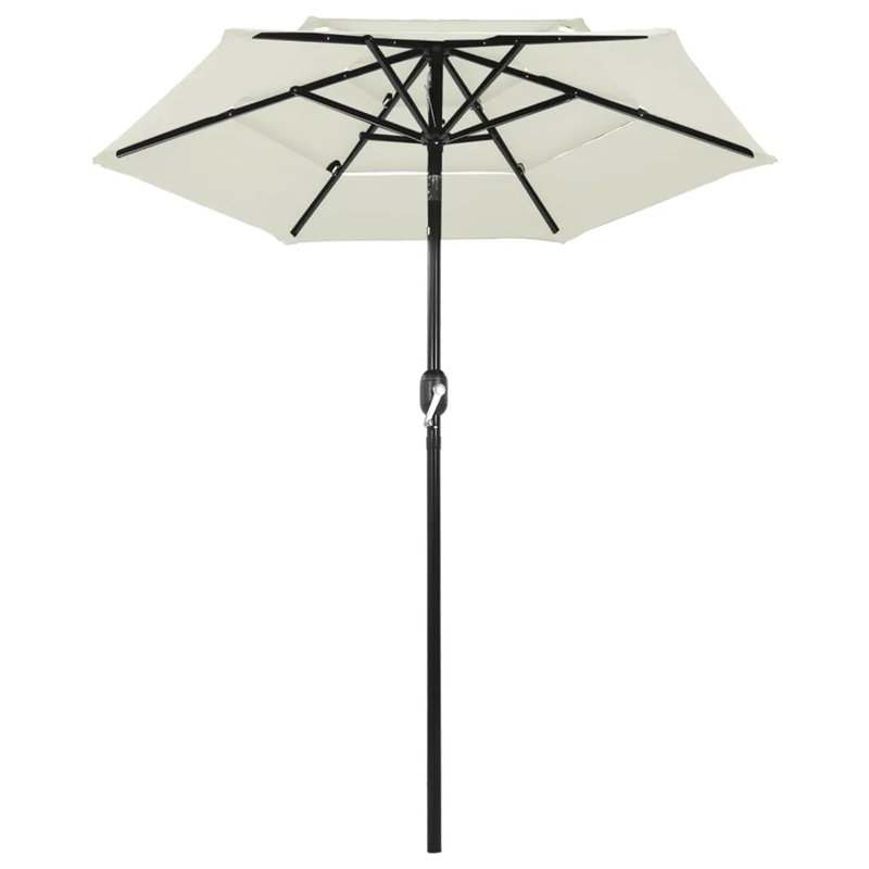 Grundy 200cm Market Parasol, Cream