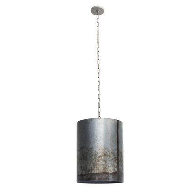 Cannery Pendant - Ombre Galvanized - 12"D x 12"W x 16"H