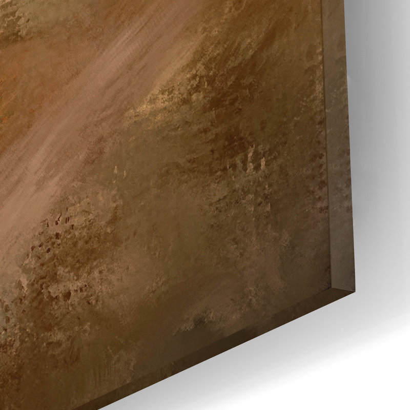 «Antique Landscape» par Ashley Bradley, art mural en verre acrylique, H 16 po x l 12 po x P 0,13 po