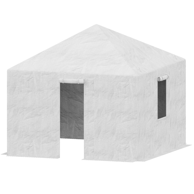 Modern Shades Universal 10' X 10' Winter Cover For Tall Hard Top Patio Gazebo,Heavy Duty Protective Enclosure For Outdoor Storage