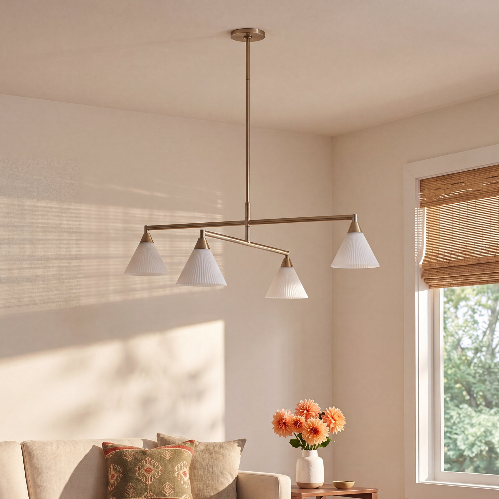 Mimmo Iron 4-Light Chandelier