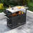 Outdoor Bar Table Top,Outdoor Bar Cart With Storage,Wheeled Kitchen Island For Food Prep-124923936