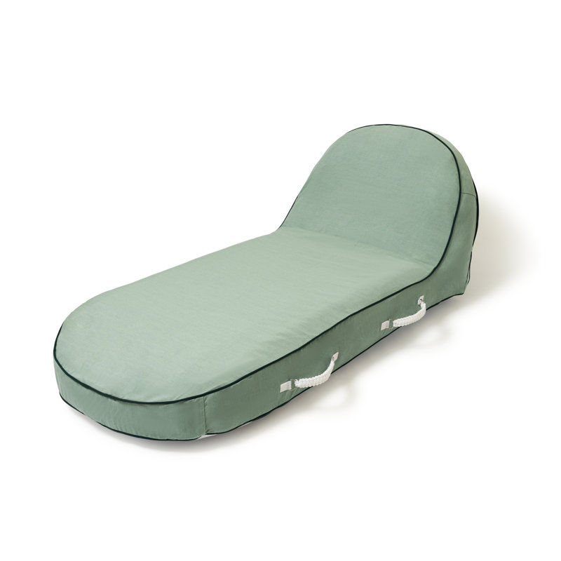 Club Chair - Teak, Rivie Green