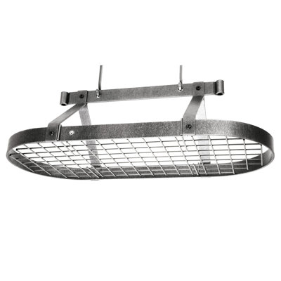 Handcrafted French Oval Ceiling Pot Rack