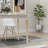 Modern Dining Table 47 Inch Kitchen Table Rectangular Top With Solid Wood Leg - White