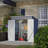 6' x 4' Outdoor Metal Storage Shed with Lockable Double Doors-121341901-121341899