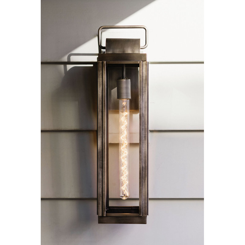 Harbor Sag Outdoor Wall Lantern, Burnished Bronze, 21.25" H x 5.5" W x 7.5" D