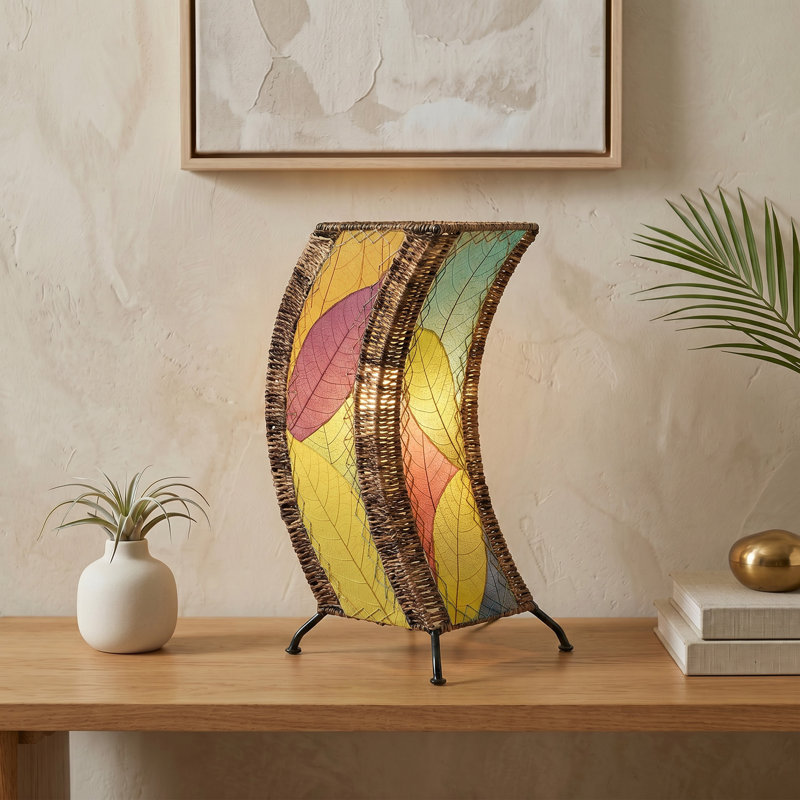 Quintan Metal Novelty Lamp, Green/Blue/Purple
