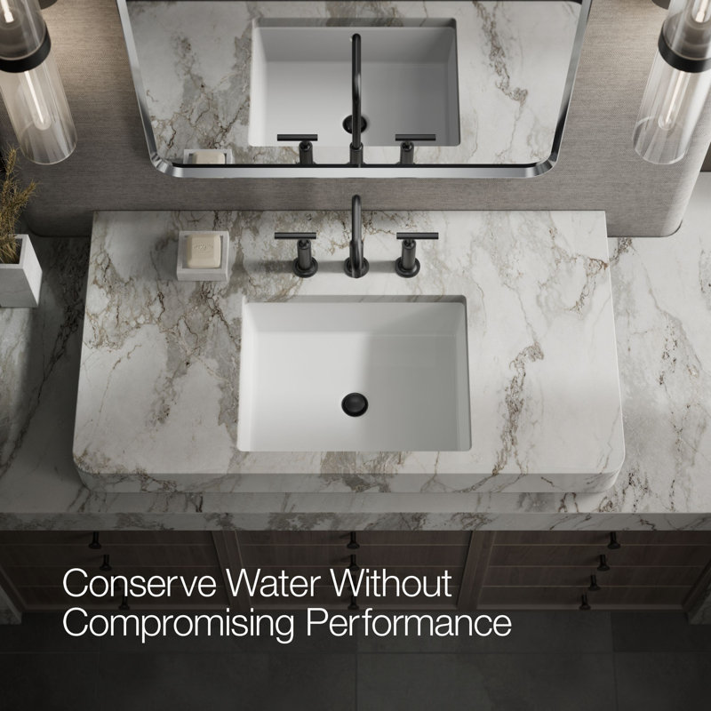 Purist Widespread Bathroom Faucet, Matte Black