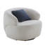 Fauteuil pivotant demi-tonneau, fauteuil simple pour petit espace