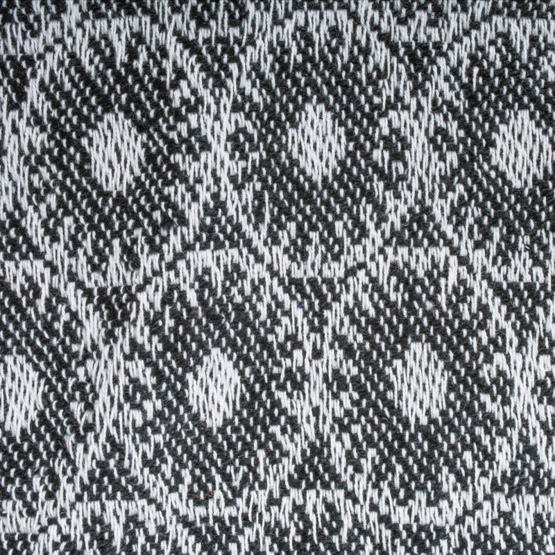 Jeté en coton , Bleu nautique, Géométrique 1