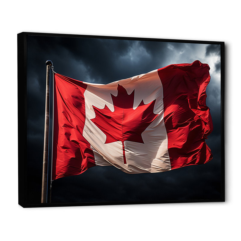 Canada Canadian Pride I - Canada Wall Décor, H 12 po x l 20 po x P 1 po, Noir