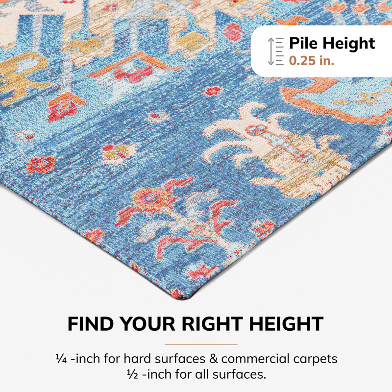 Las Cruces Straight Rectangular Chair Mat, 0.5" H x 36" W x 48" D