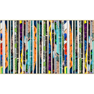 Comic Strip - peinture sur toile à cadre flottant
