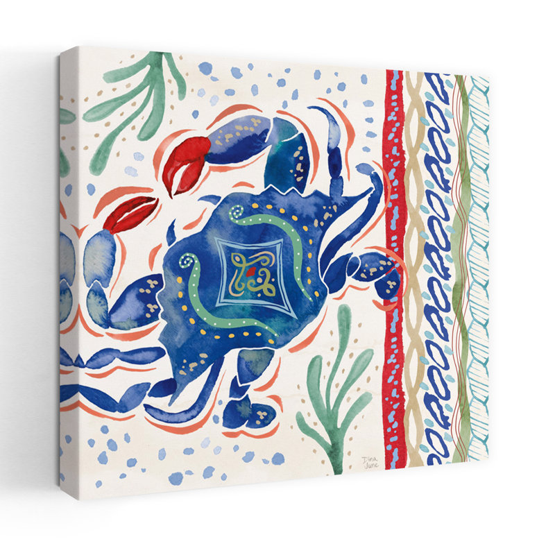 Art nautique de crabe Nautical Vibes IV, H 48 po x l 48 po