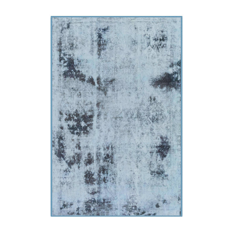 Tapis décoratif multicolore à motif abstrait, Rectangle de 5 pi x 8 pi