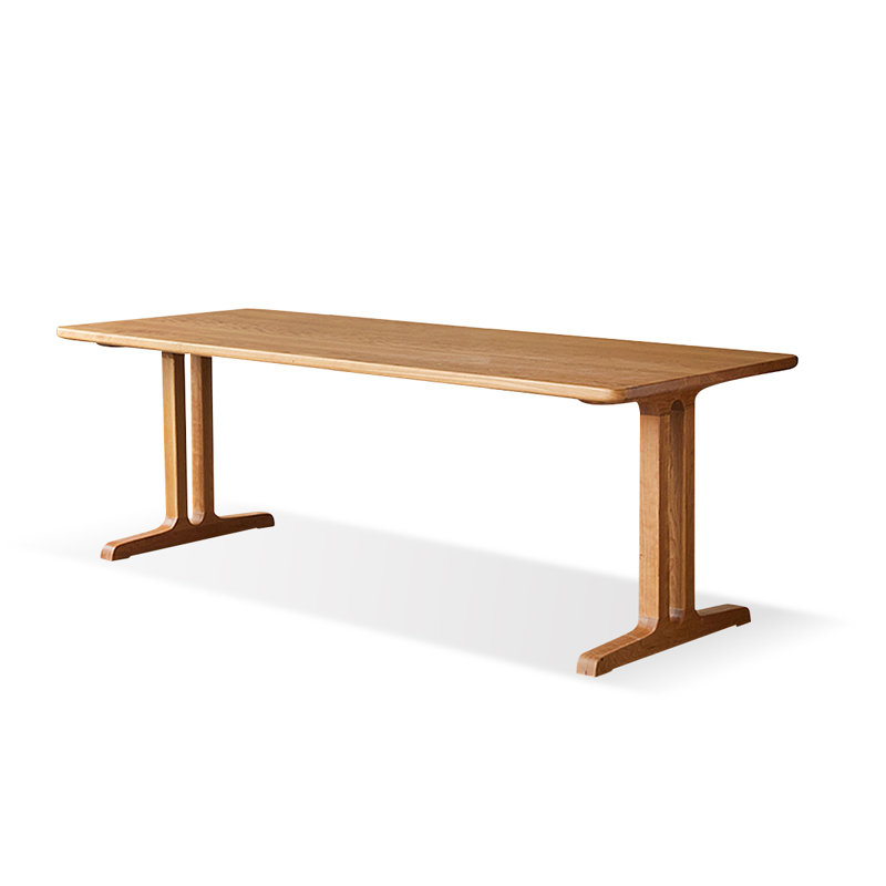 Brown Rectangle Solid Wood Dining Tables, 29.53"H x 70.87"L x 31.5"W