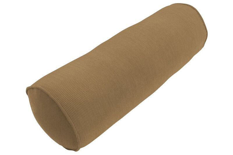 Sunbrella Single Piped Bolster Pillow, Spectrum Caribou Sunbrella® Plainweave