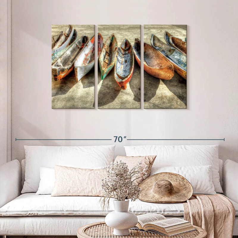Mehar Canoes, 28" H x 45" W