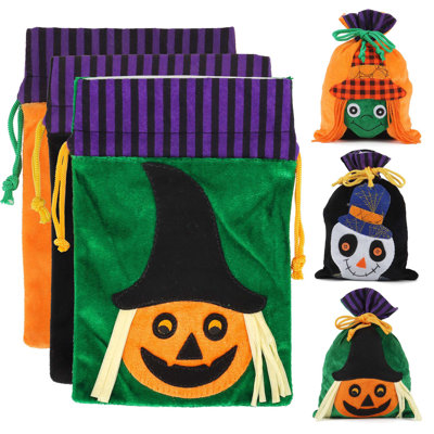 3 sacs de bonbons ou de bonbons d'Halloween pour 3 cadeaux