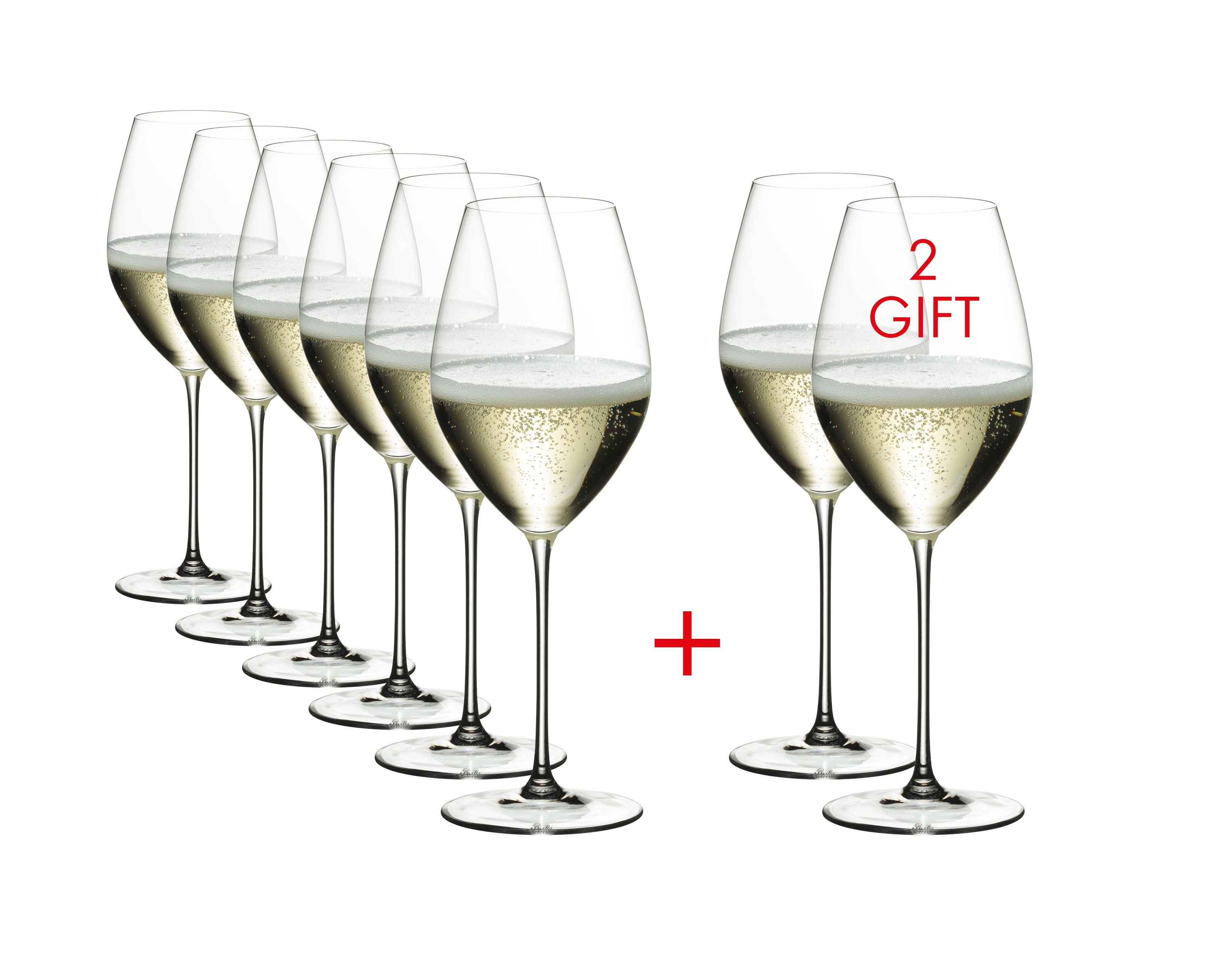 RIEDEL Veritas Champagne Wine Glass (Pay 6 Get 8) | Wayfair