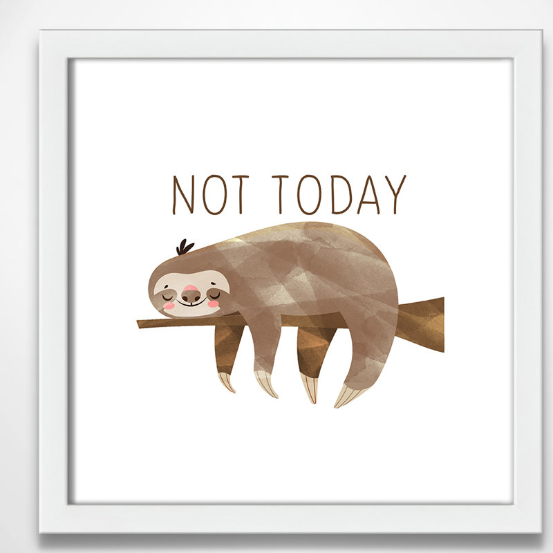 Do It Not Today, H 13 po x l 13 po x P 1,19 po, Encadré de boîte blanc