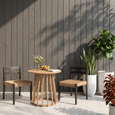 Ziven Acacia Solid Wood Patio Dining Set Table,