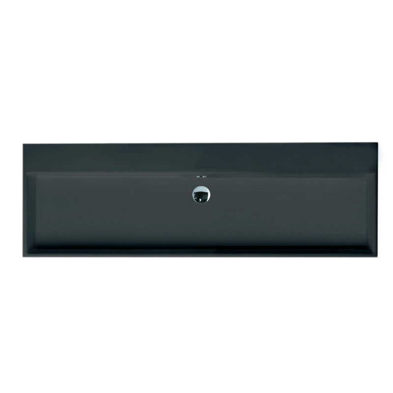 Unlimited 47.6'' L Bathroom Sink, Matte Black
