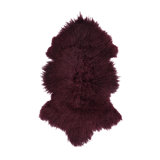 Sheepskin Area Rug in Cabernet