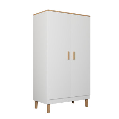 Amirah 2 Door Solid + Manufactured Wood Wardrobe