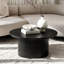 Pedestal Wood Round Coffee Table-317137605-317137600