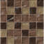 Priscilla 2" x 2" Glass Mosaic Tile in Brown/Beige