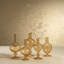 Ensemble de 2 vases en verre spiralé en forme de navet-102456835-102456837