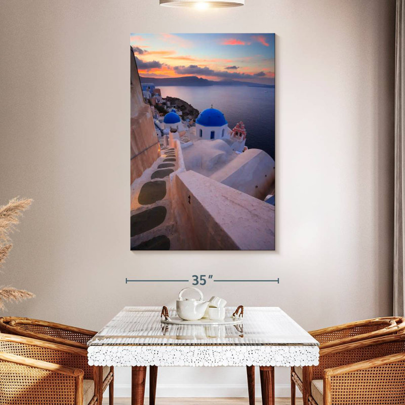 Hannes Santorini Staircase, 51" H x 34" W
