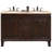 Camilo 55 " W Freestanding Standard Free Standing Single Double Vanity Bathroom Vanity With Travertine Top