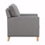 Fauteuil inclinable classique classique avec dossier inclinable et siège inclinable gris