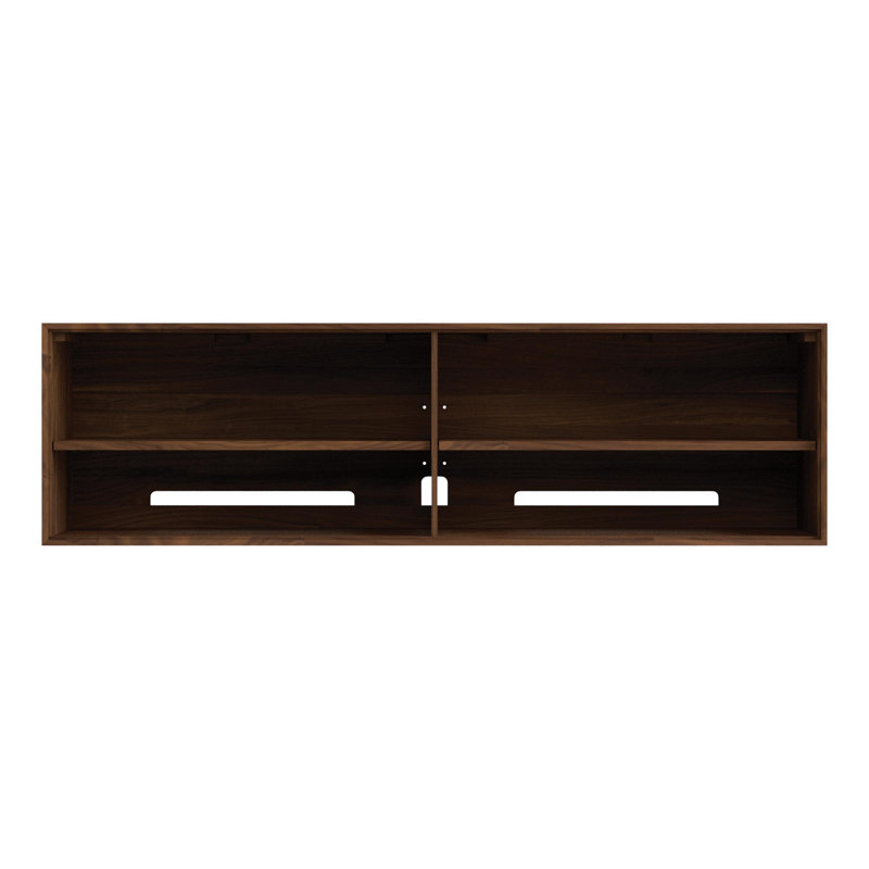 Catalina Media Console, 23.75" H x 66.13" L x 19" W, Natural Walnut