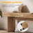 47" Wooden Entryway Bench, Farmhouse Shoe Bench-411580774